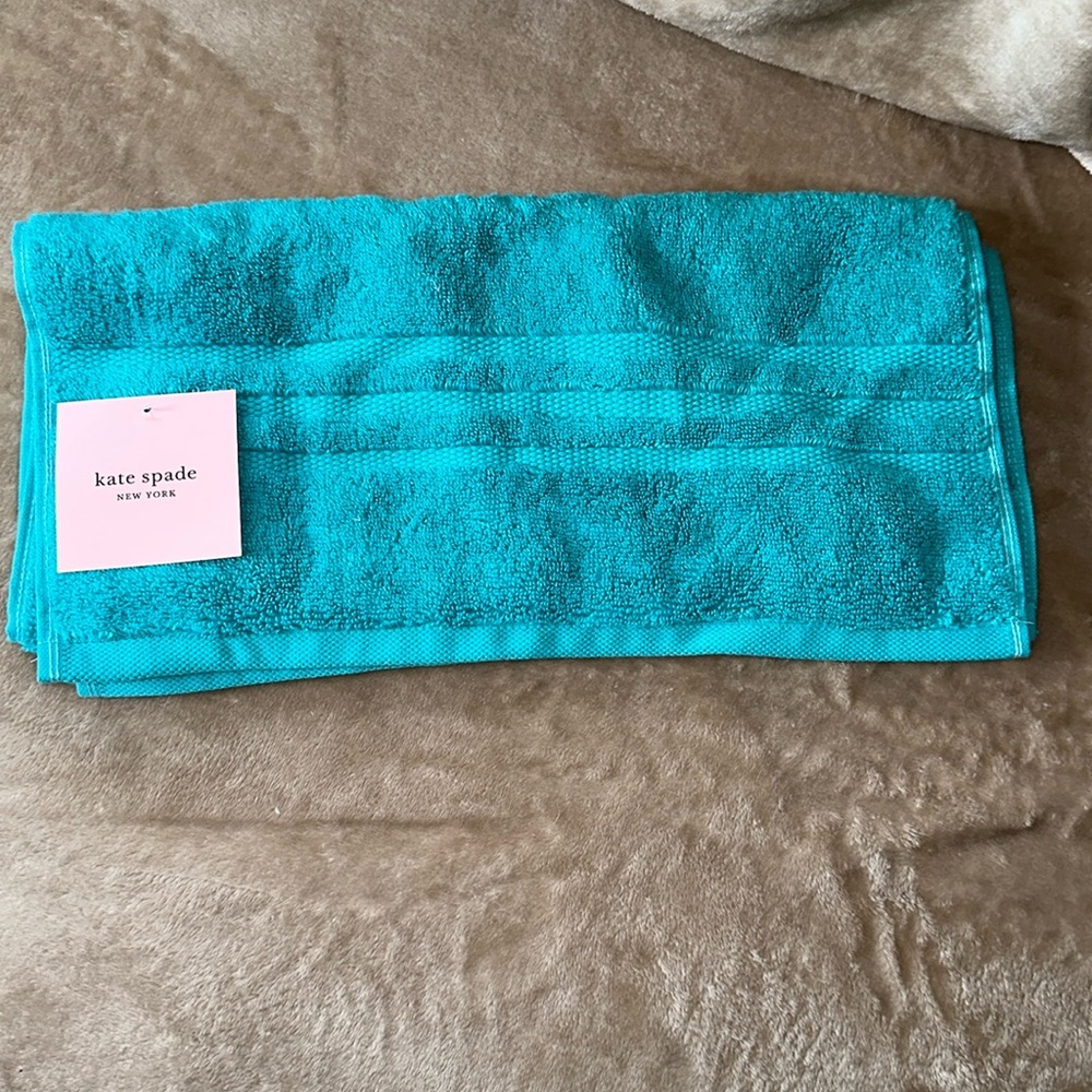 Kate Spade Teal Hand Towel